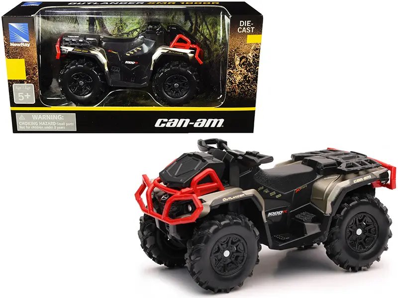 Can-Am Outlander XMR 1000R Black & Gold Diecast Model by New Ray – Premium ATV Replica