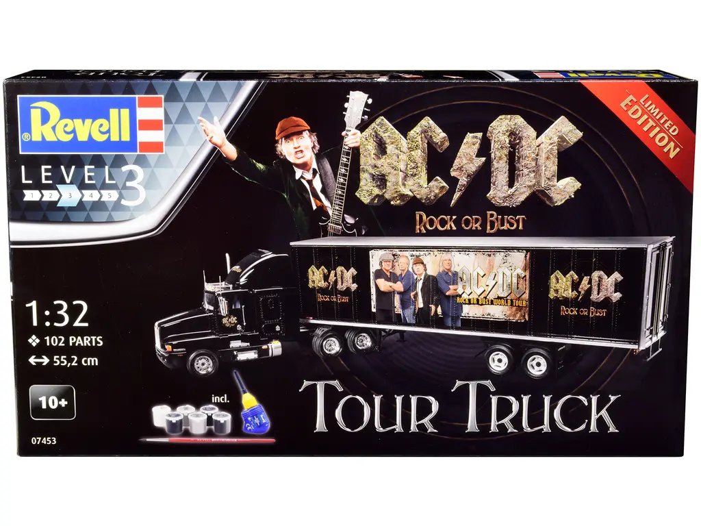 Revell 1/32 Kenworth Tour Truck Model Kit – AC/DC Rock or Bust Level 3 4 Revell 1/32 Kenworth Tour Truck Model Kit – AC/DC Rock or Bust Level 3 - Image 4