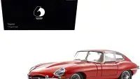 Jaguar E-Type Coupe RHD (Right Hand Drive) Red "E-Type 60th Anniversary" (1961-2021) 1/18 Diecast Model Car by Kyosho