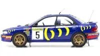 Subaru Impreza #5 Carlos Sainz 1995 Monte-Carlo Rally Winner 1/18 Diecast by Kyosho