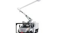 Buy the GMC C7500 Tree Trimming Truck White 'Altec' 1/34 Diecast Model by First Gear