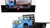Chevrolet C65 Flatbed Truck 1/34 Diecast Model by First Gear - Blue & Black Collectible