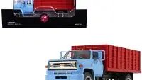 1970s Chevrolet C65 Grain Truck Diecast Model 1/34 Baby Blue & Red by First Gear