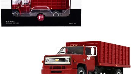 1970s Chevrolet C65 Grain Truck Diecast Model 1/34 Red by First Gear