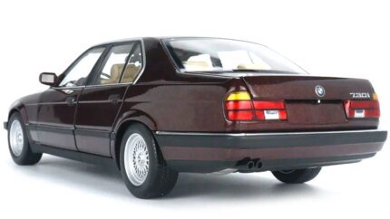 1986 BMW 730i E32 Dark Red Metallic 1/18 Diecast Model by Minichamps