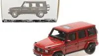 2020 Mercedes-Benz AMG G-Class Red 1/18 Diecast Model with Sunroof by Minichamps