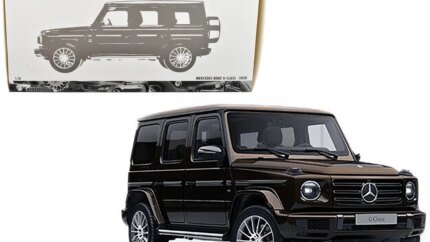 2020 Mercedes-Benz AMG G-Class Brown Metallic 1/18 Diecast Model with Sunroof by Minichamps