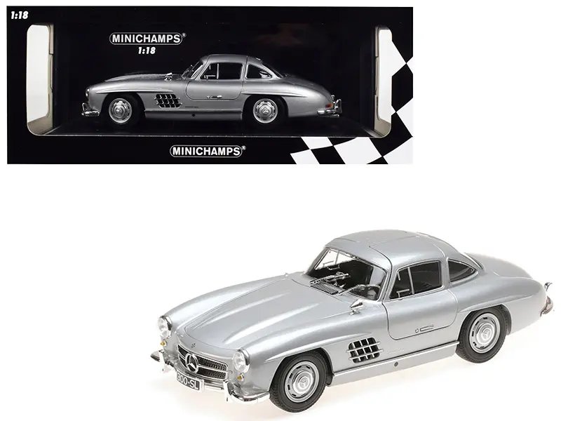 Diecast Model Cars wholesale toys dropshipper drop shipping 1955 Mercedes Benz 300 SL Silver Limited Edition 600 pieces Worldwide 1/18 Minichamps 110037210 drop shipping wholesale drop ship drop shipper dropship dropshipping toys dropshipper diecast Exclusive 1955 Mercedes Benz 300 SL W198 Silver 1/18 Diecast Model by Minichamps - Limited to 600 Worldwide
