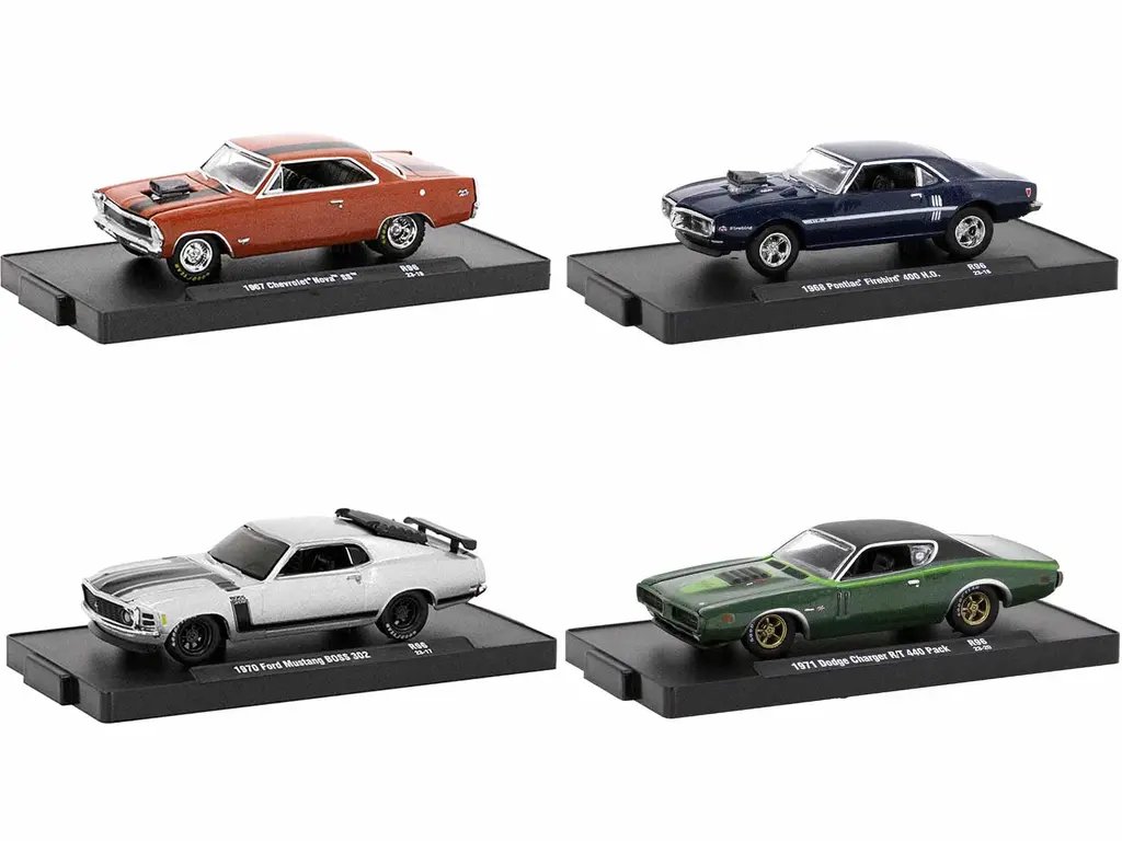 Limited Edition M2 Machines 1/64 Diecast Auto-Drivers Set – 4-Piece Blister Pack Release 96