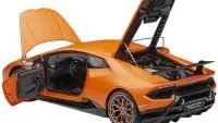 Stunning Lamborghini Huracan Performante 1/12 Model Car in Matt Orange with Copper Wheels by Autoart