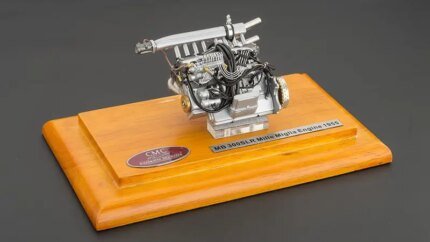 1955 Mercedes 300 SLR Mille Miglia 1/18 Diecast Model with Engine Display by CMC