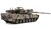 Authentic 1/72 Diecast Leopard 2A6 Tank Model in European Camo by Panzerkampf