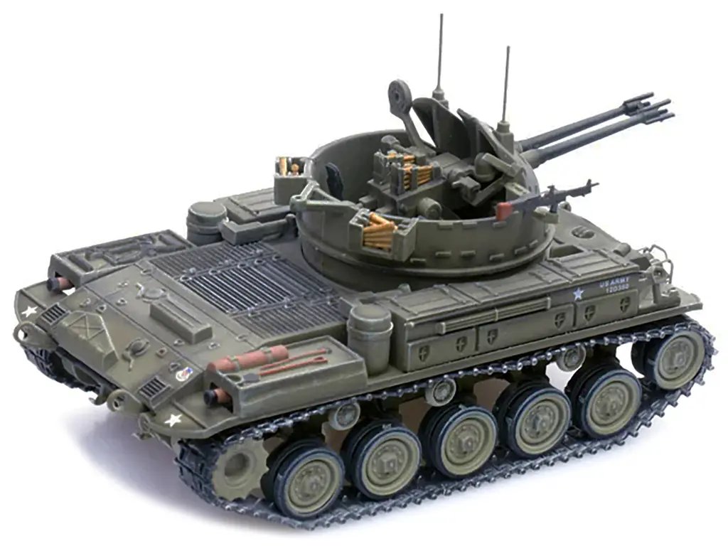 1/72 Diecast M42 Duster Anti-Aircraft Gun Model – Vietnam War US Army by Panzerkampf