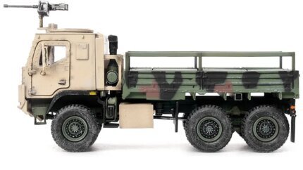1/72 Diecast M1083 MTV Armored Cargo Truck with Turret - US Army NATO Camouflage by Panzerkampf