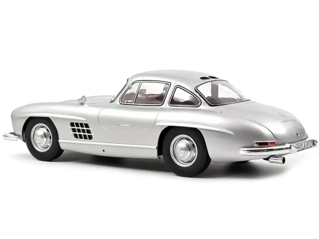 1954 Mercedes-Benz 300 SL Diecast Model 1/12 – Silver Metallic with Red Interior by Norev