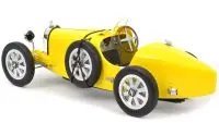 1925 Bugatti T35 Yellow 1/12 Diecast Model Car by Norev - Collector's Dream