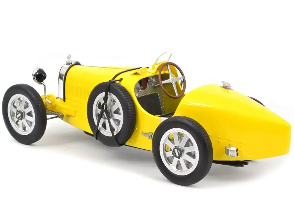 1925 Bugatti T35 Yellow 1/12 Diecast Model Car by Norev – Collector’s Dream