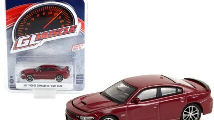 2017 Dodge Charger R/T Scat Pack Octane Red Metallic 1/64 Diecast Model - Greenlight Muscle Series 26