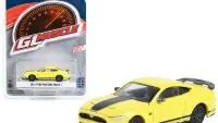 2021 Ford Mustang Mach 1 Grabber Yellow Diecast Model - Greenlight Muscle Series 27