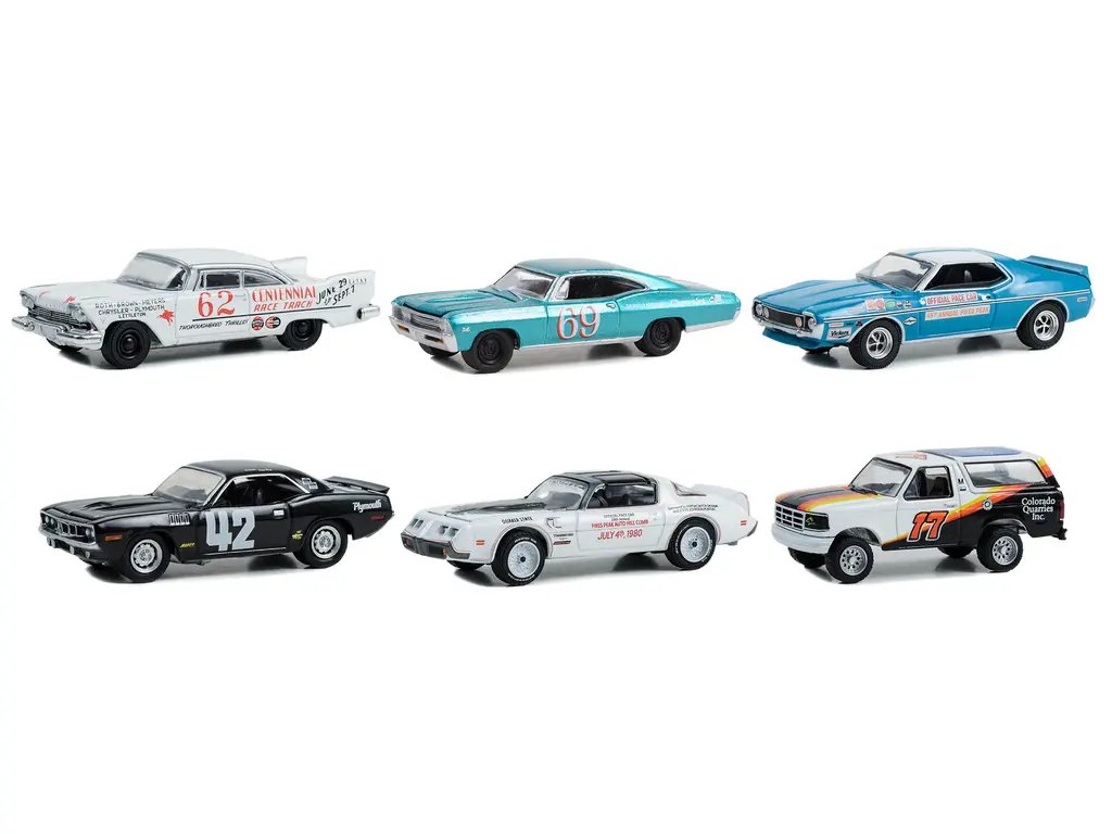 Collectible 1/64 Diecast Model Cars: Pikes Peak Hill Climb Series 1 Set by Greenlight