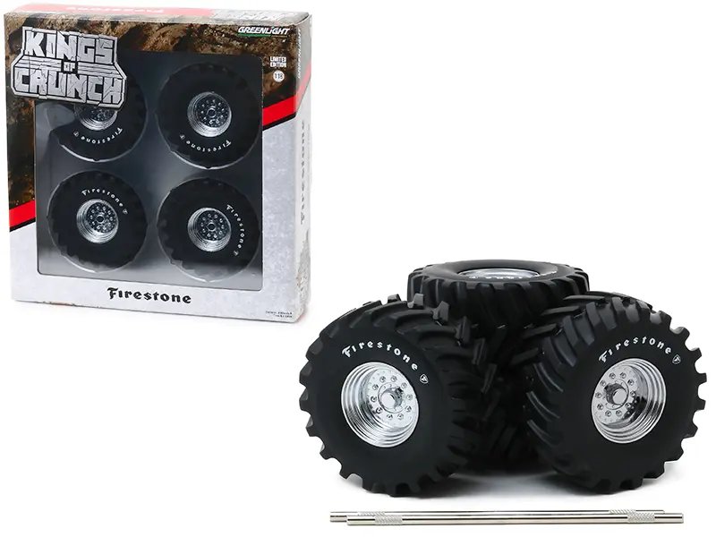 Rev Up Your Ride: 48-Inch Firestone Monster Truck Wheels for Ultimate Off-Road Performance