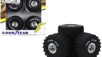 66-Inch Goodyear Monster Truck Wheels & Tires Set - Kings of Crunch 1/18 by Greenlight
