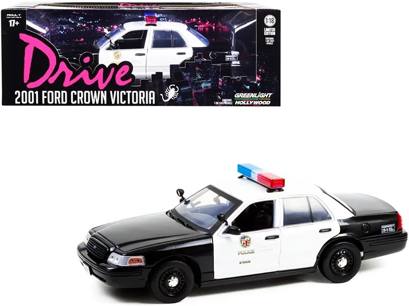 2001 Ford Crown Victoria LAPD Diecast Model – ‘Drive’ Movie Collectible by Greenlight