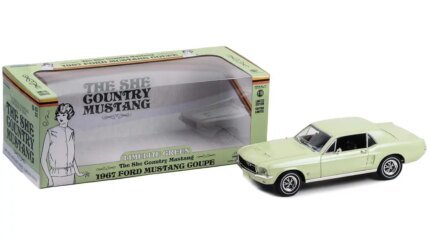 1967 Ford Mustang Coupe Limelite Green 1/18 Diecast Model - She Country Special by Greenlight