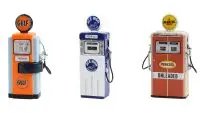 Collectible Vintage Gas Pump Diecast Models Set - Series 14 by Greenlight (1/18 Scale)