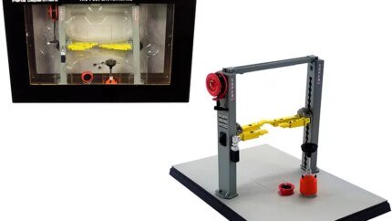 Premium GMP 1/43 Scale Gray Two Post Lift for Model Cars