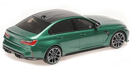Exclusive 2020 BMW M3 Green Metallic 1/18 Diecast Model by Minichamps - Limited Edition