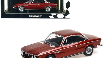 Limited Edition 1971 BMW 3.0 CSi Red Metallic 1/18 Diecast Model by Minichamps
