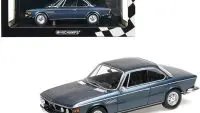 Exclusive 1968 BMW 2800 CS Blue Metallic 1/18 Diecast Model by Minichamps - Limited to 600 Worldwide