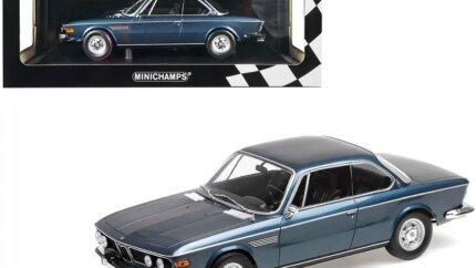 Exclusive 1968 BMW 2800 CS Blue Metallic 1/18 Diecast Model by Minichamps - Limited to 600 Worldwide