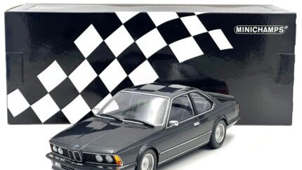1982 BMW 635 CSi Gray Metallic 1/18 Diecast Model by Minichamps - Collector's Edition