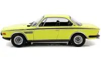 Limited Edition 1971 BMW 3.0 CSL Yellow Diecast Model 1/18 by Minichamps - Only 600 Worldwide