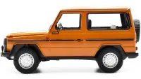 Limited Edition 1980 Mercedes-Benz G-Model SWB 1/18 Diecast by Minichamps - Orange with Black Stripes