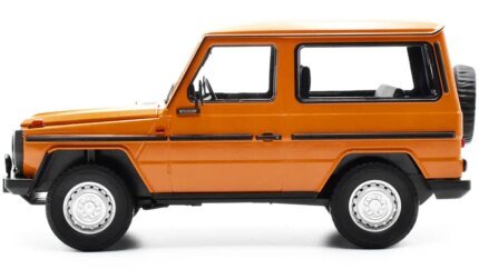 Limited Edition 1980 Mercedes-Benz G-Model SWB 1/18 Diecast by Minichamps - Orange with Black Stripes