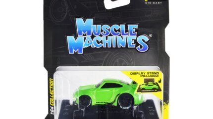 RWB 911 993 Bright Green 1/64 Diecast Model Car by Muscle Machines - Limited Edition Collectible