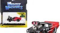 1971 Chevrolet Camaro Advan Red & Black 1/64 Diecast Model Car by Muscle Machines