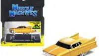 Gene Winfield's 1961 Cadillac Maybelline Yellow Metallic 1/64 Diecast Model by Muscle Machines