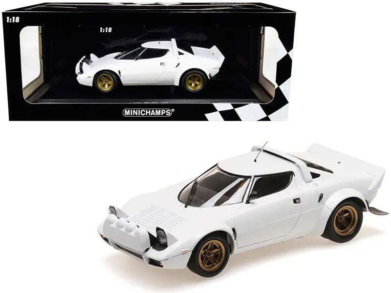 Exclusive 1974 Lancia Stratos White 1/18 Diecast Model by Minichamps – Limited to 300 Worldwide