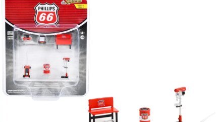 Phillips 66 Shop Tools Set - 6-Piece 1/64 Scale Models by Greenlight Series 5