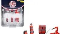 Greenlight Red Crown Gasoline 6-Piece Shop Tools Set 1/64 Models – Shop Tool Accessories Series 5