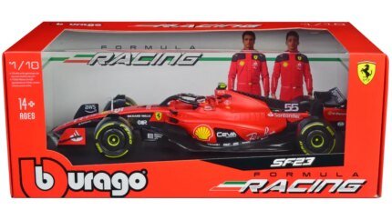 Buy Ferrari SF-23 #55 Carlos Sainz 1/18 Diecast Model - 2023 F1 Championship by Bburago