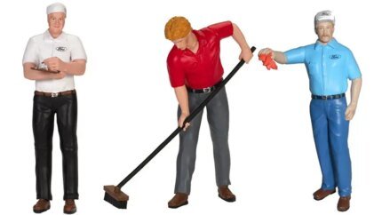 Vintage 1965 Ford Service Center 3-Piece Figure Set 1/18 by Motorhead Miniatures