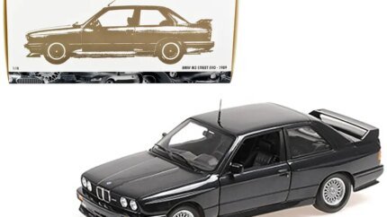 1989 BMW M3 Street EVO Dark Blue Metallic 1/18 Diecast Model by Minichamps