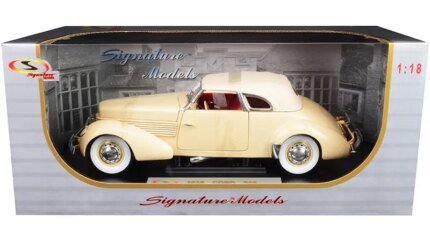 1936 Cord 810 Coupe Yellow Diecast Model Car 1/18 by Signature Models