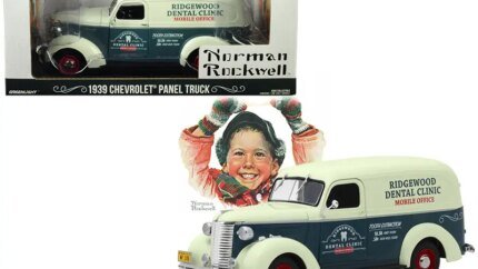 1939 Chevrolet Panel Truck Diecast Model - Ridgewood Dental Clinic Edition by Greenlight