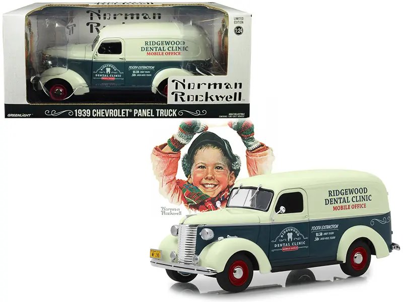 1939 Chevrolet Panel Truck Diecast Model – Ridgewood Dental Clinic Edition by Greenlight
